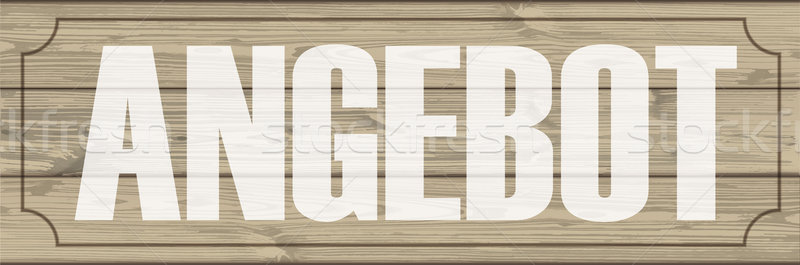 Wooden Planks Header Angebot Stock photo © limbi007