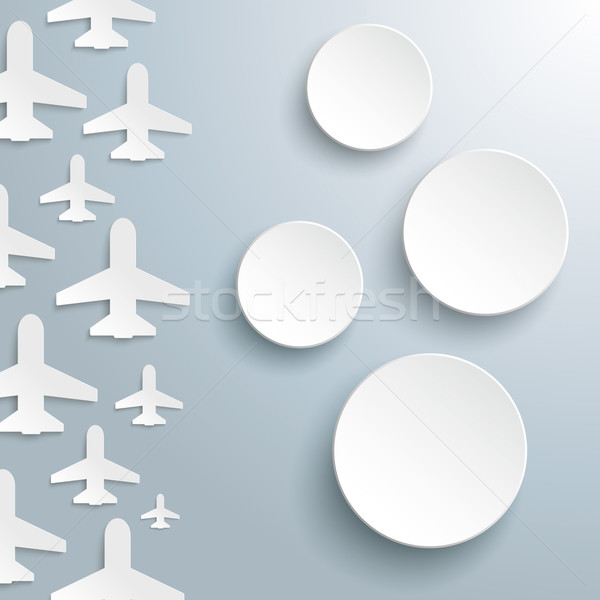 Paper Jet Cover 4 Circles Stock photo © limbi007