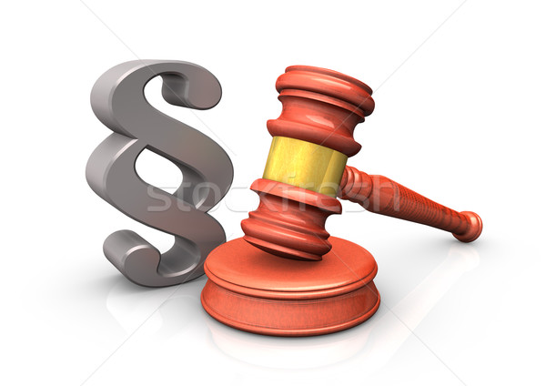 Judge Hammer 3D Stock photo © limbi007