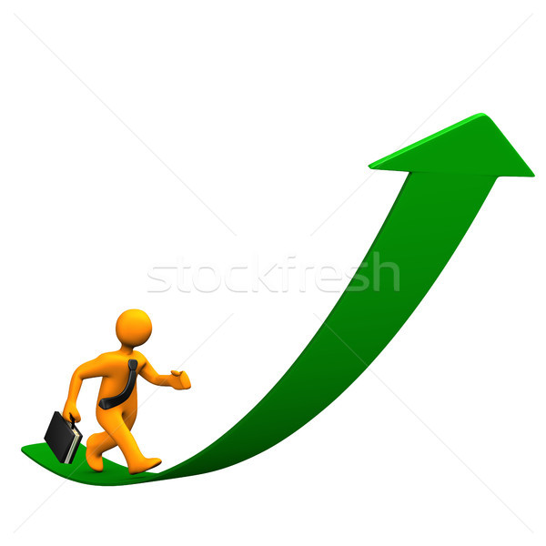 Businessman Arrow Top Stock photo © limbi007