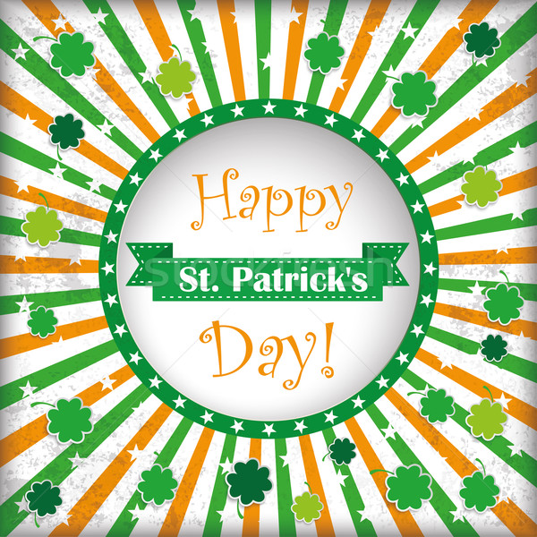 Stock photo: St Patricks Day Circle Hole Background