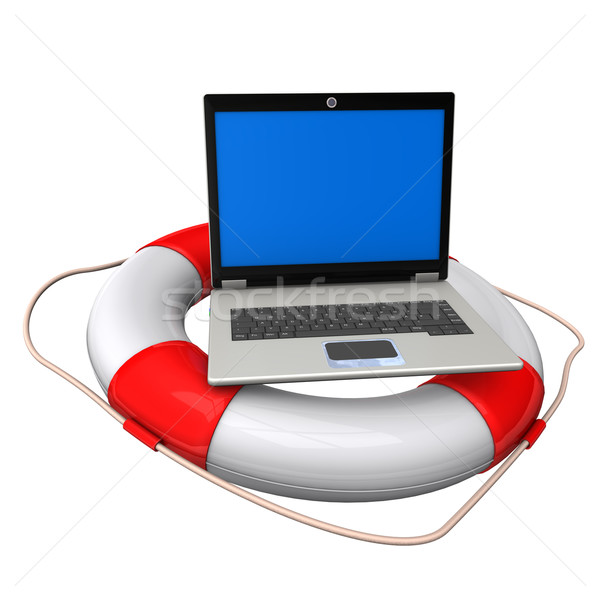 Laptop Lifebelt Stock photo © limbi007