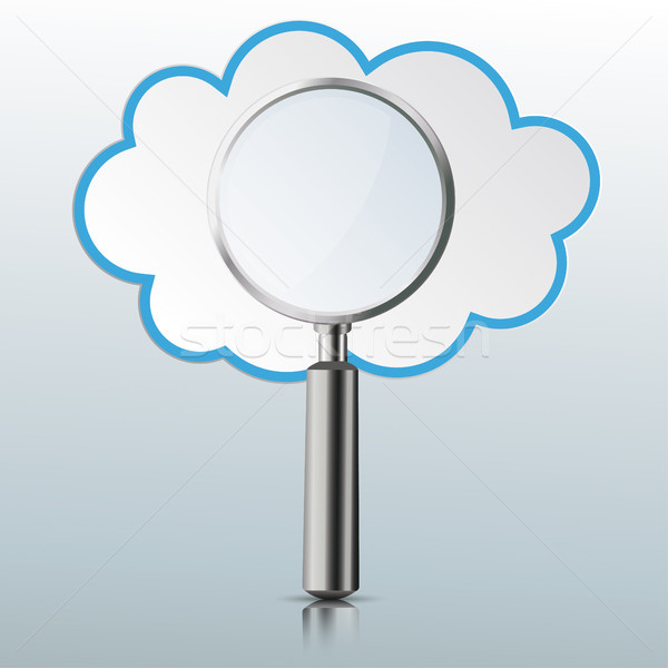 Loupe Mirror Cloud Stock photo © limbi007