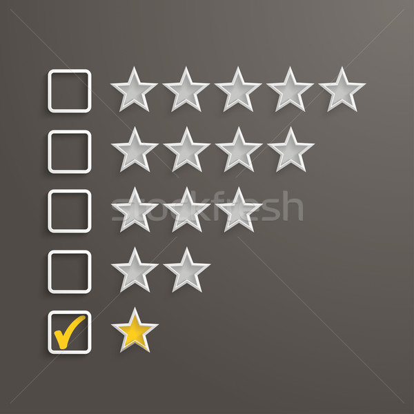 1 Star Rating Stock photo © limbi007