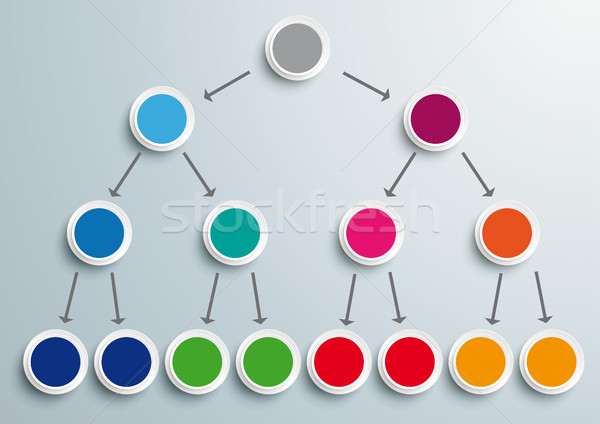 Colored Pyramid Scheme Infographic  Stock photo © limbi007