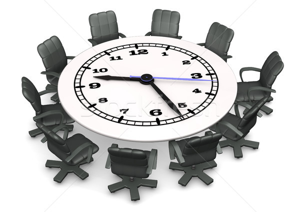 Clock Conference Table Stock photo © limbi007