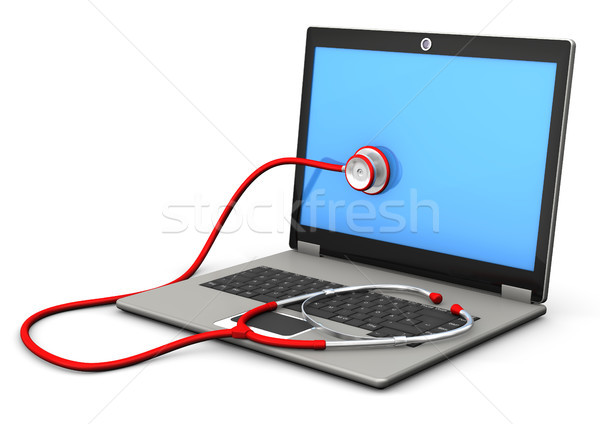 Laptop Stethoscope Stock photo © limbi007