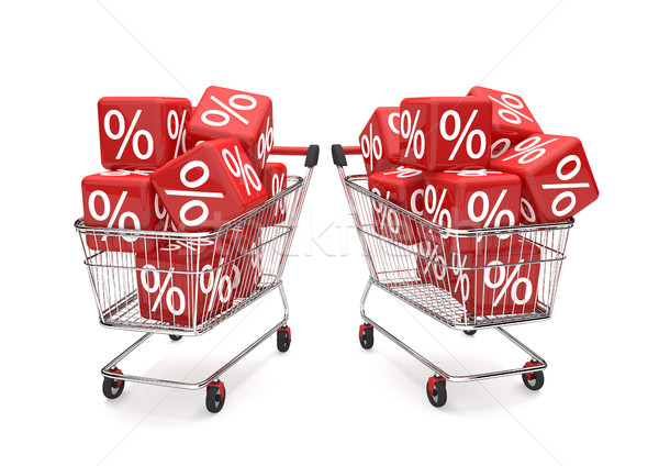 Shopping Carts Sale Cubes Stock photo © limbi007