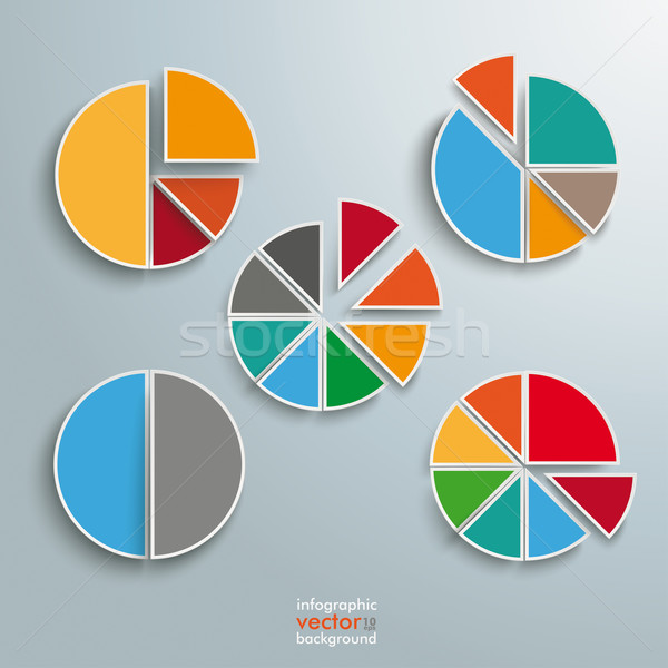 Circle Diagram Set Stock photo © limbi007