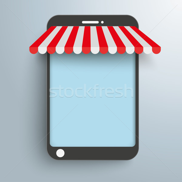 Smartphone Shop Curtain Stock photo © limbi007