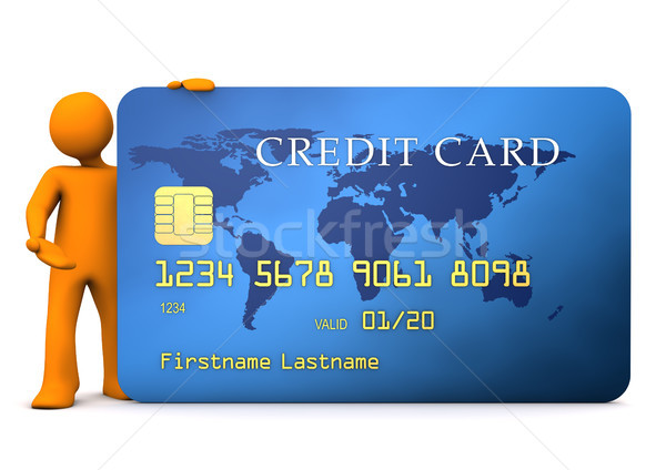 Manikin Credit Card Stock photo © limbi007