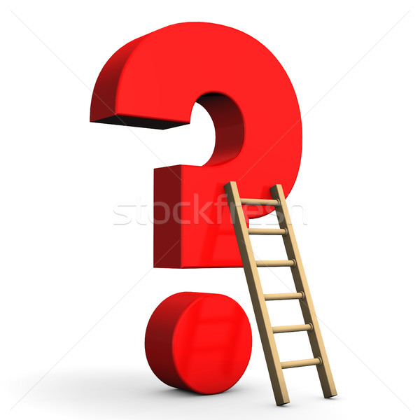 Question Mark Ladder Stock photo © limbi007