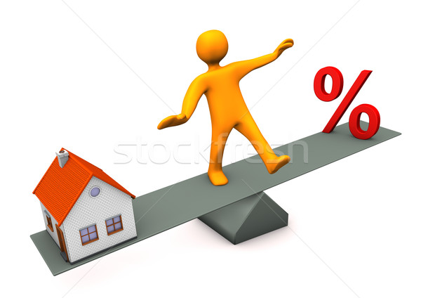 Manikin Balance Discount House Stock photo © limbi007
