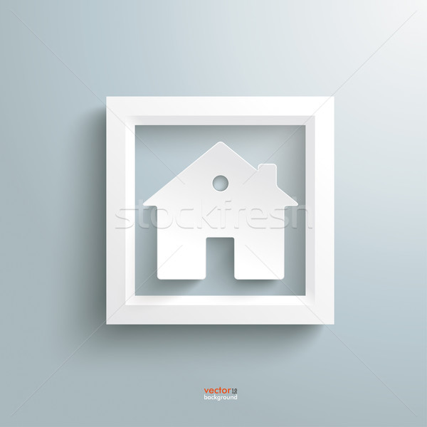 White Frame And House Stock photo © limbi007