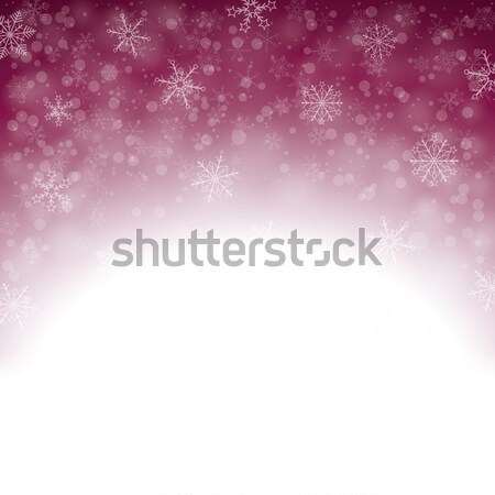 Christmas Snowflake Lights Purple Sky  Stock photo © limbi007