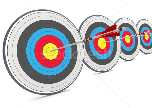 Targets with arrows Stock photo © limbi007