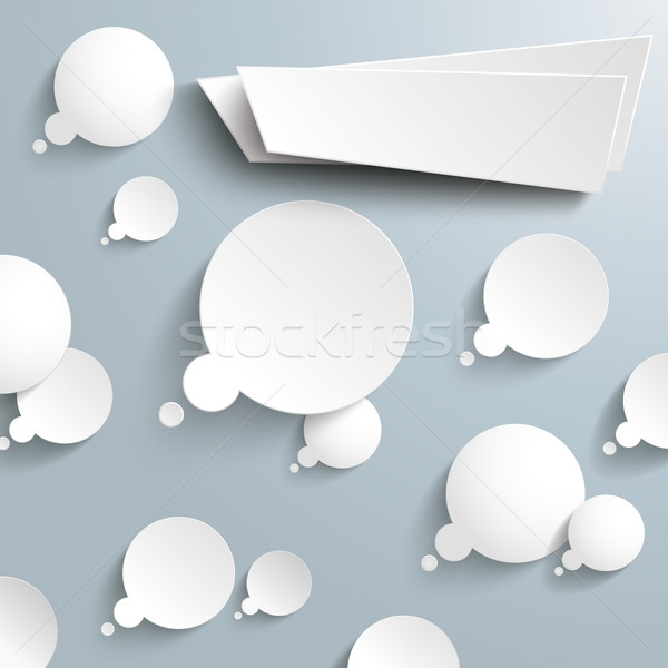 Thought Bubbles Banner Infographic Stock photo © limbi007