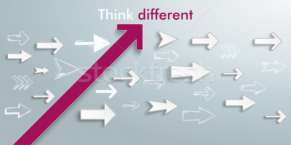 Arrows Growth Success Think Different Stock photo © limbi007
