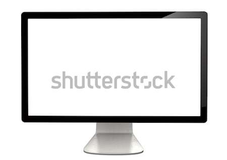 Fekete monitor fehér technológia fém kommunikáció Stock fotó © limbi007