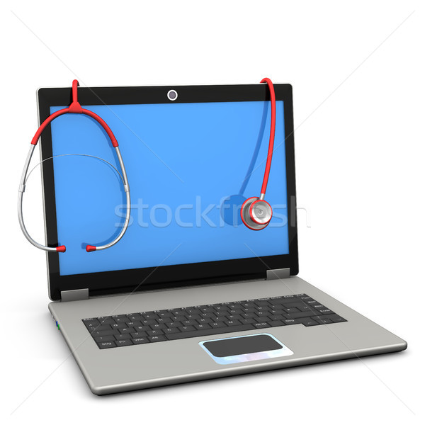 Stethoscope Laptop Stock photo © limbi007