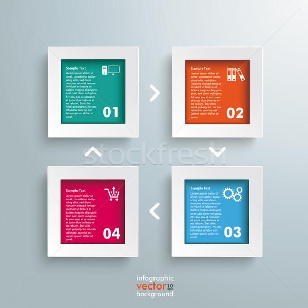 Ecommerce modello design grigio eps 10 Foto d'archivio © limbi007