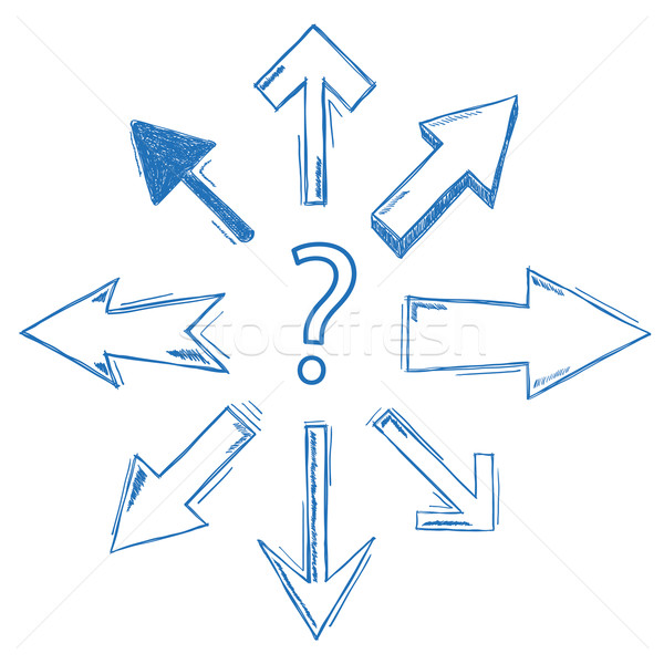Stock photo: Question Arrows All Directions