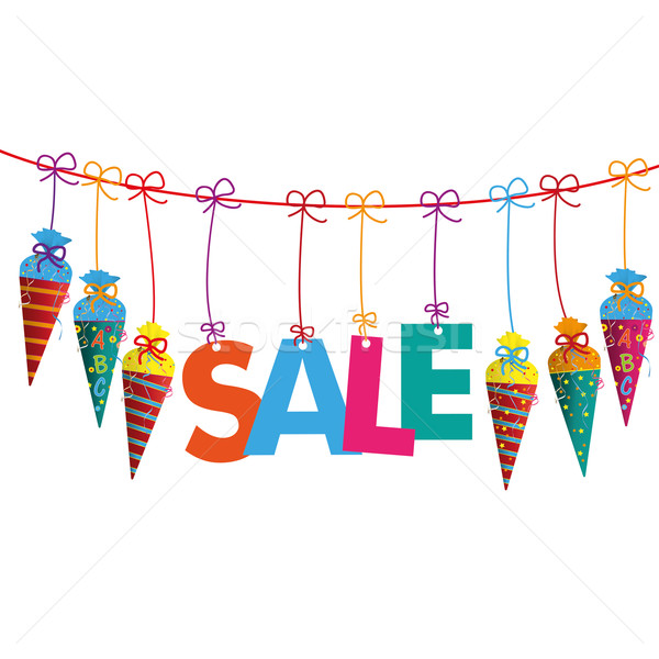 Hanging Candy Cones Line SALE Stock photo © limbi007