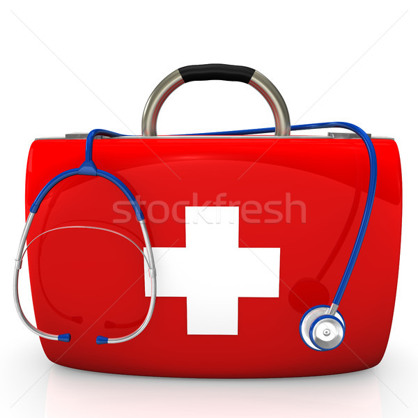 Stethoscope Doctor's Case Stock photo © limbi007