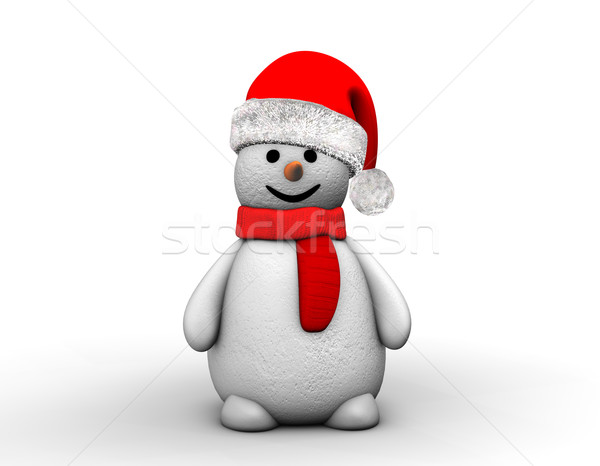 Santa Snowman Stock photo © limbi007