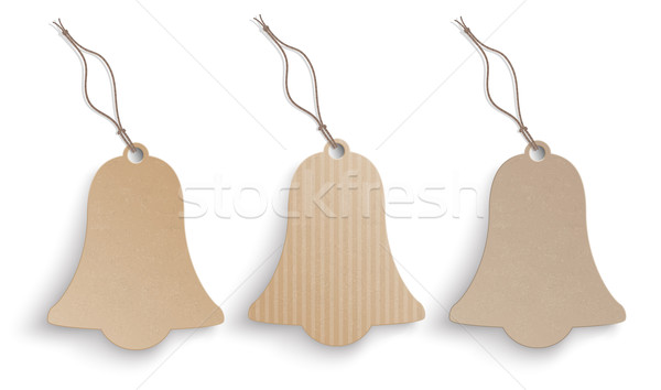 3 Cardboard Bell Price Stickers Set Stock photo © limbi007