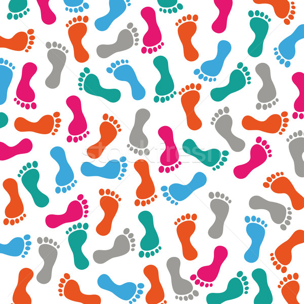 Colored Footprints Stock photo © limbi007