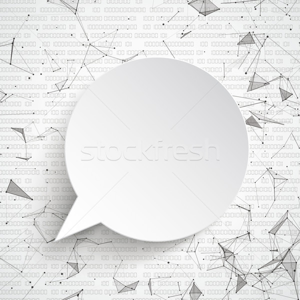 Speech Bubble Network Data Stock photo © limbi007
