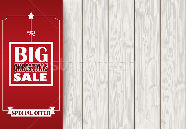 Side Oblong Banner Christmas Sale Wood Stock photo © limbi007