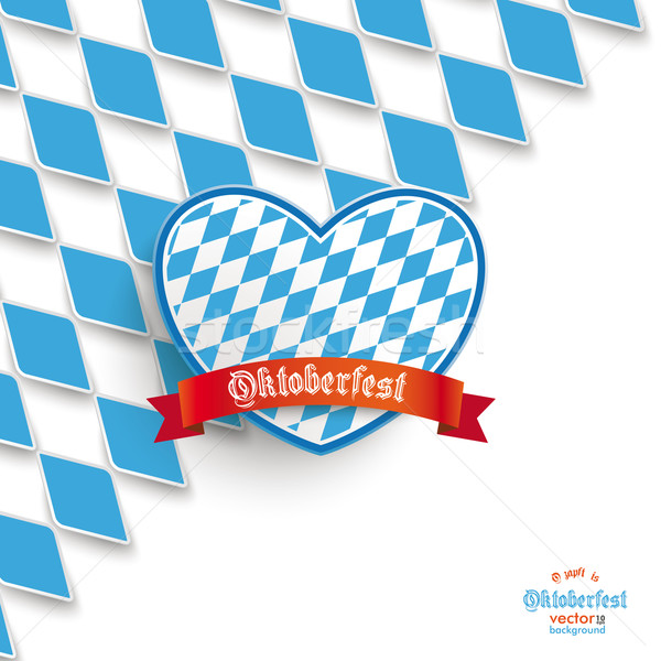 Bavarian National Colors Cover Heart Stock photo © limbi007