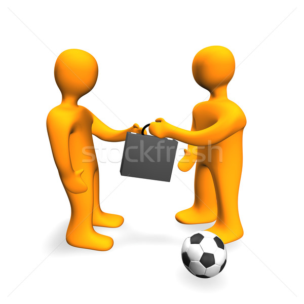 Human Bribe Deal Football 3D Stock photo © limbi007