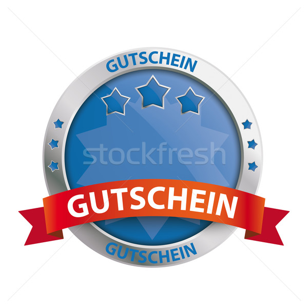 Button Shield Gutschein Stock photo © limbi007