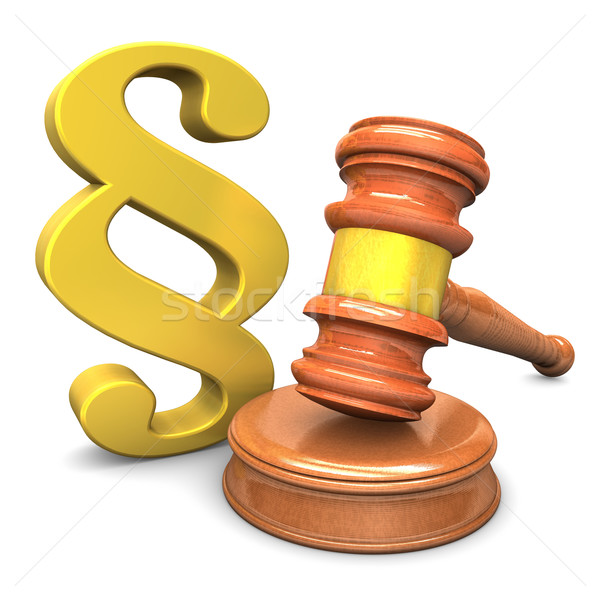 Hammer Paragraph Gold Stock photo © limbi007