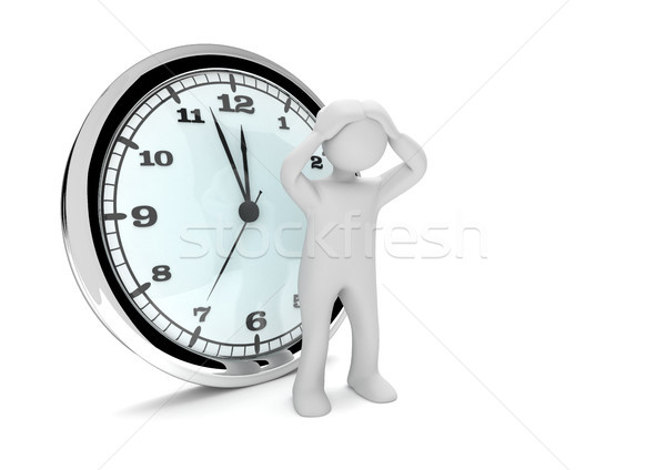 Desperate Manikin Clock Stock photo © limbi007