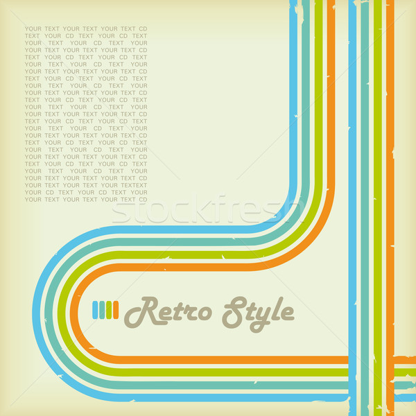 Retró stílus borító cd lp retro néz Stock fotó © limbi007