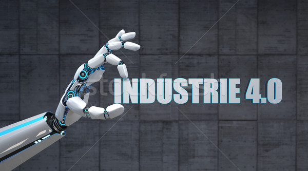 Robot Hand Industrie 4.0 Stock photo © limbi007