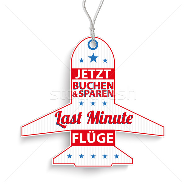 et Price Sticker Last Minute Buchen Sparen Stock photo © limbi007