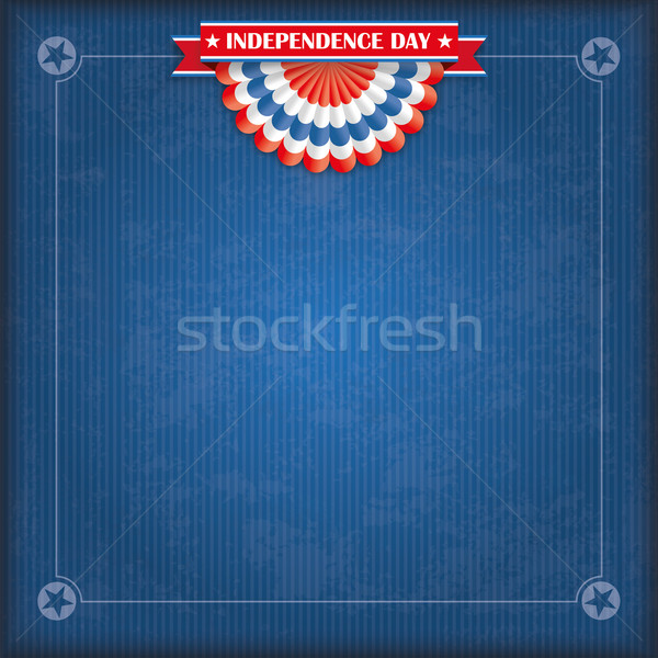 Vintage USA Flag Bunting Independence Day Stock photo © limbi007