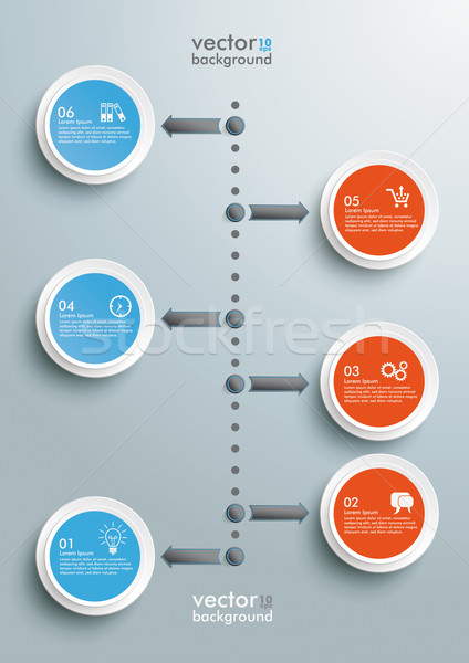 Cloud Timeline Infographic Stock photo © limbi007