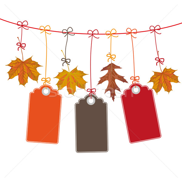 Hanging Foliage 3 Price Stickers Stock photo © limbi007