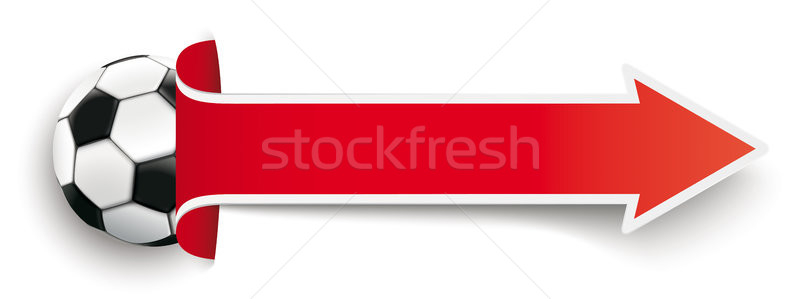 Long Red Covert Arrow Football Stock photo © limbi007