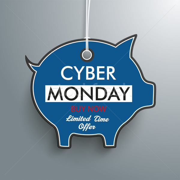 Piggy Bank Price Sticker Cyber Monday Stock photo © limbi007