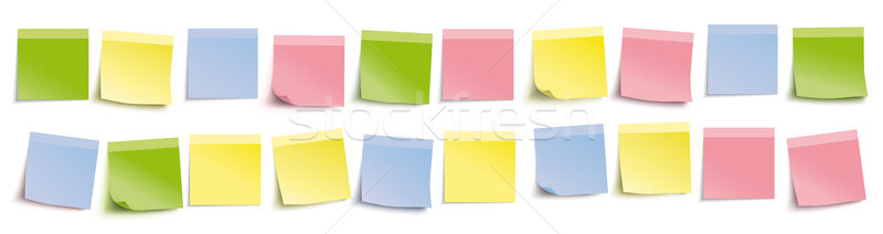 Foto stock: Adesivos · branco · eps