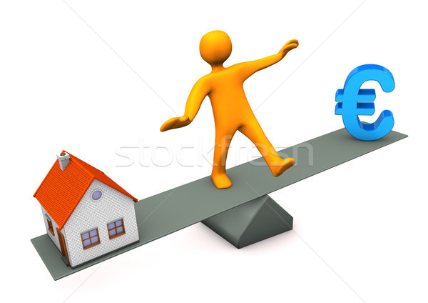 House Euro Balance Stock photo © limbi007