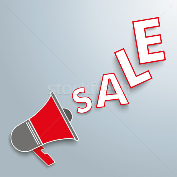 Red Bullhorn Sale Stock photo © limbi007