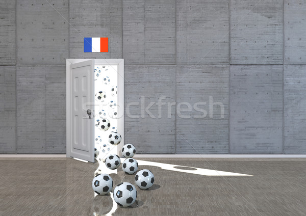Room Footballs France Stock photo © limbi007